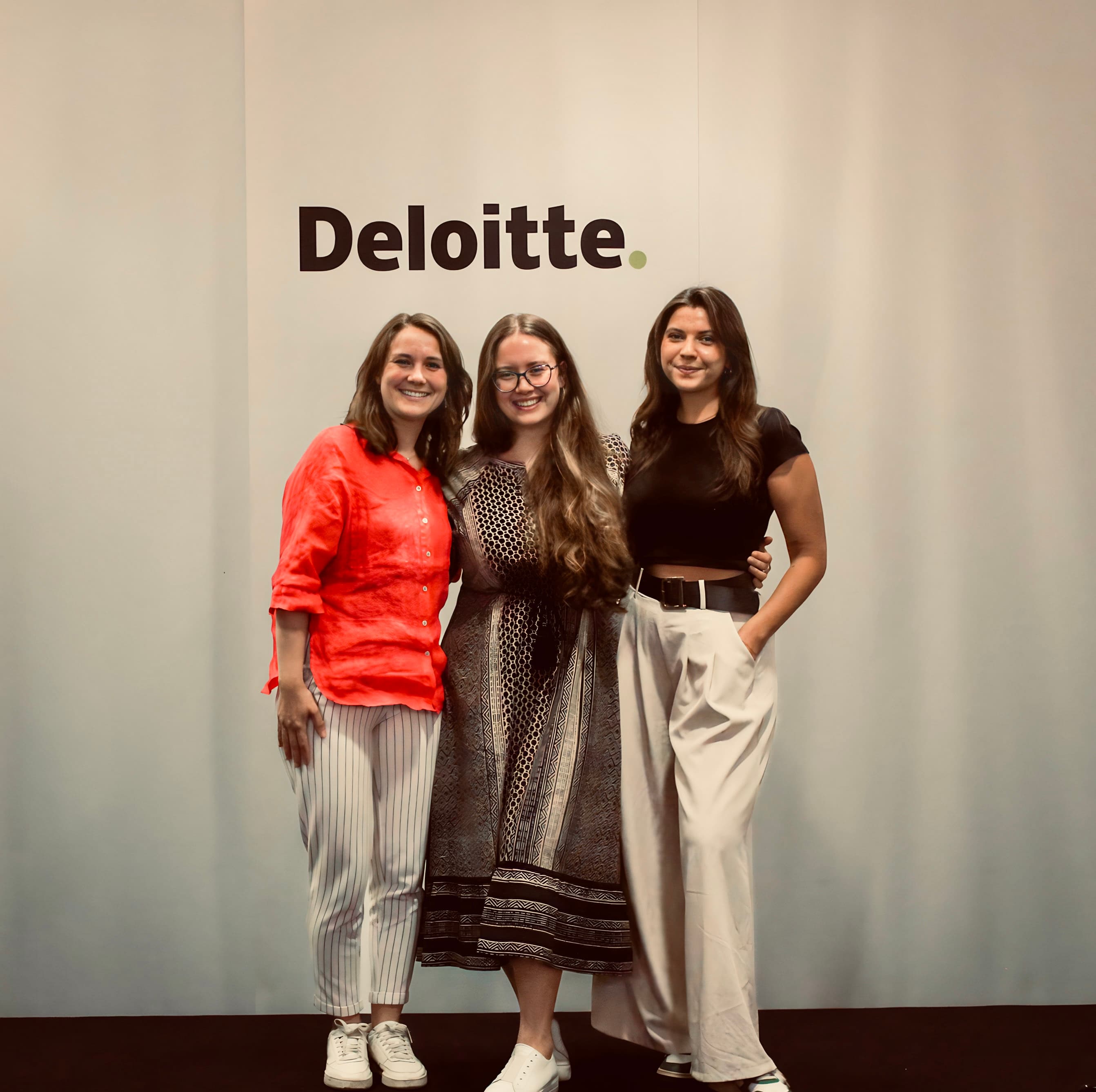 Tori with fellow founders from the Grow program at Deloitte