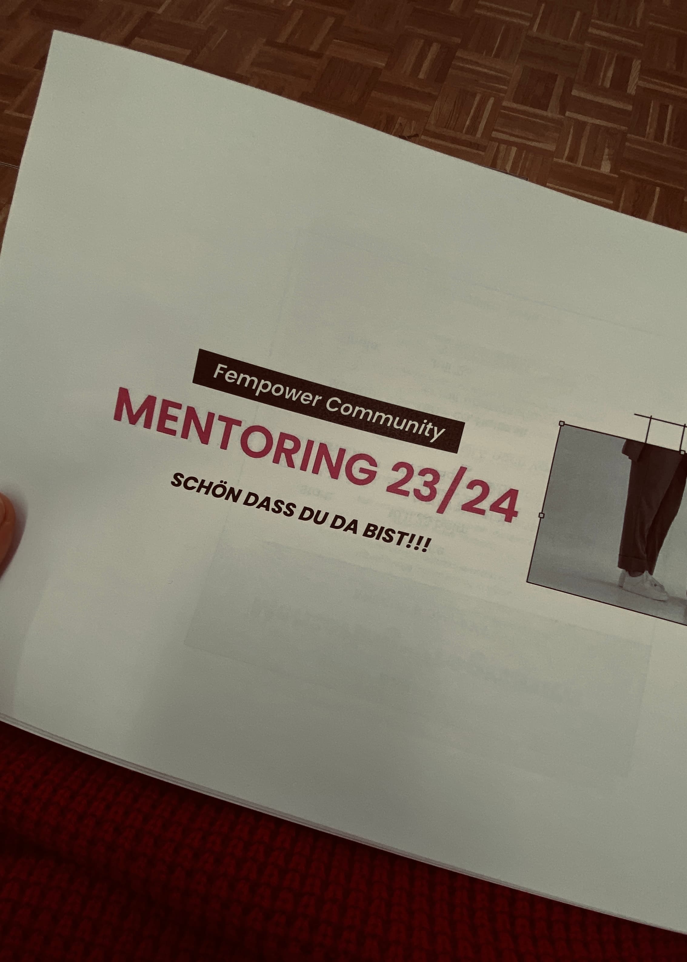 Tori at the opening event of the Fempower Community Mentoring Program